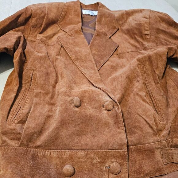 Cedars Womens Vintage Jacket and Pants 2 Pcs Suede Size Small Petite - Picture 11 of 14